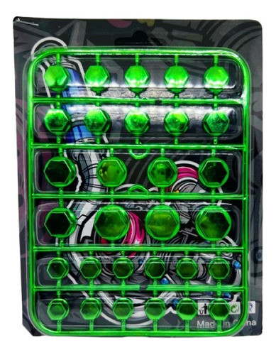 Kit De 30 Tapas / Cubre Tornillos Anodizada Para Moto - 0