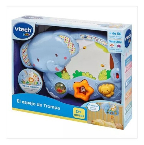 Vtech El Espejo De Trompa Bebe Cunero Con Luz Y Sonido 1