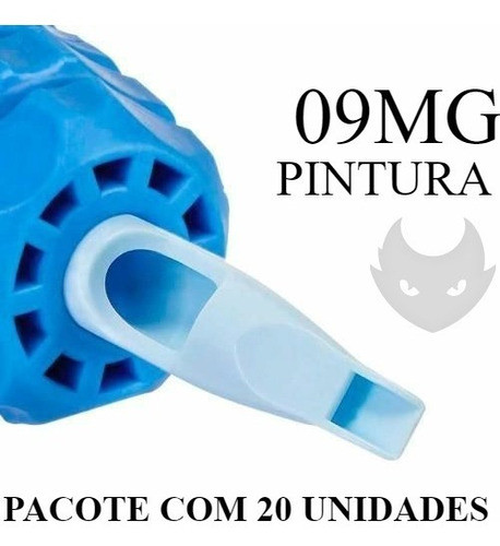 Bicos De Tatuagem 09mg Com Grip 32mm  Magnum Fechado - Ptc 1