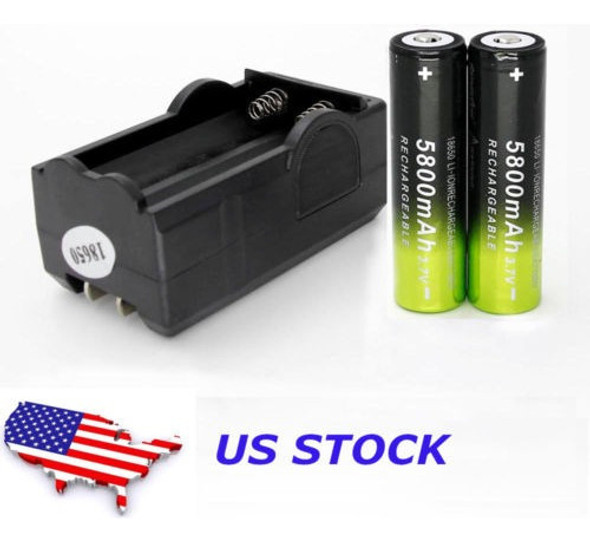 Cargador Inteligente Doble 2pcs 3.7v 18650 Li-ion Batería Re 1
