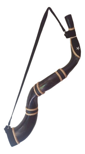 Kit Copo Pé De Bezerro + Berrante 5 Chifres Grande + Garrafa 1