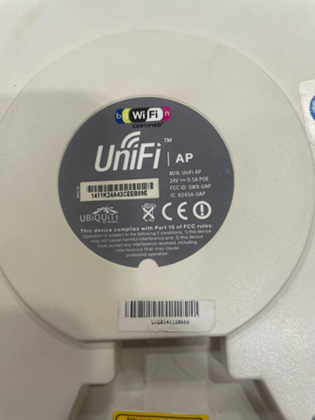 Access Point Indoor, Ubiquiti Unifi Uap - Branco - 24v - Poe 1