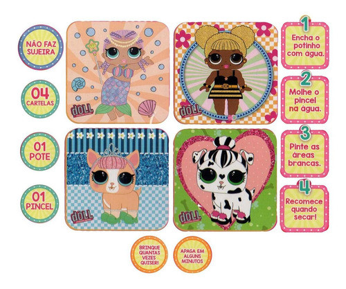 Pintura Mágica Doll Em Madeira Brincadeira De Criança 3076 1