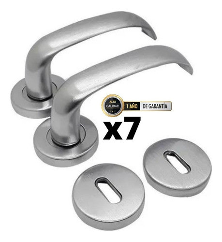 Picaporte Puerta Placa Interior Premium Latina!! X7 0