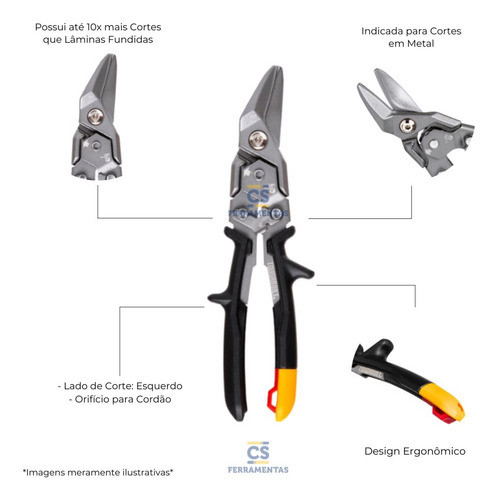 Tesoura Profissional Corte Esquerdo Toughbuilt - Tbh460l 1