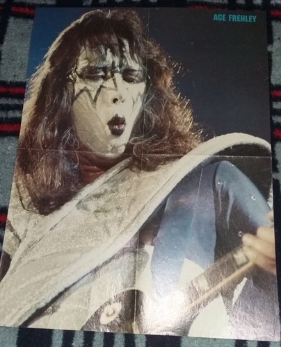 Kiss Poster Acefrehley-metallica Maiden Ac/dc Queen Zeppelin 1