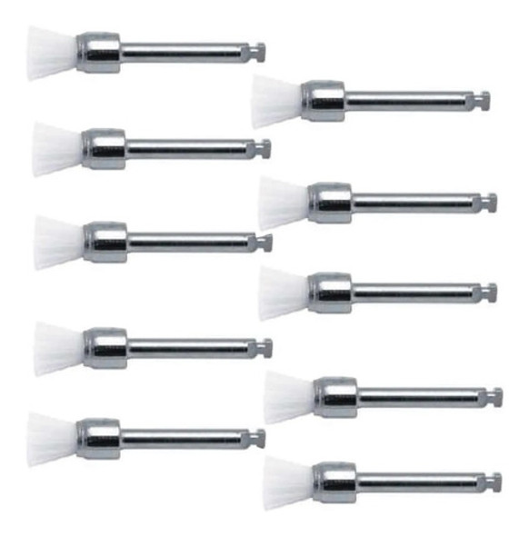 Brochitas De Limpieza Odontología Profilaxis Blancas Kit X10 0