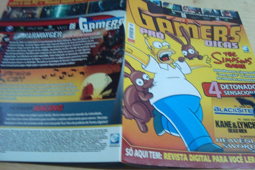 Revista Escala / Gamers Pro Dicas 71 / Detonados Simpsons 1