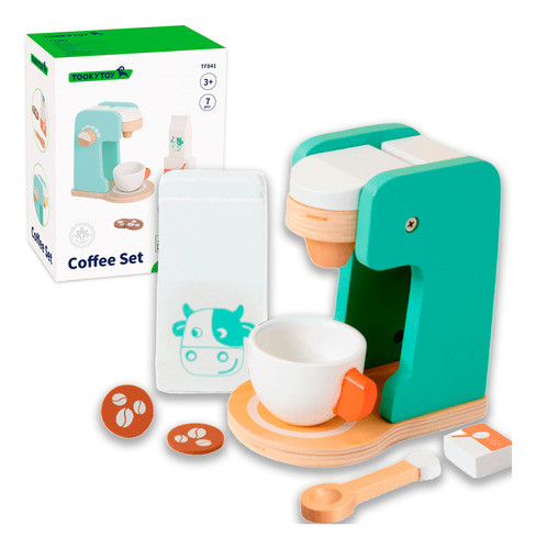 Juego Didáctico De Madera Tooky Toy Café 0