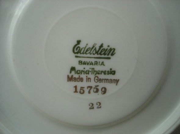 Plato Porcelana Bavaria Rococo Antiguo Impecable Vealo 1