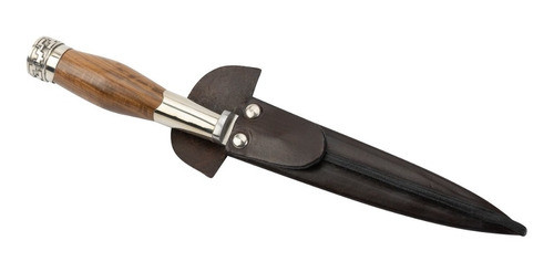 Cuchillo Artesanal Cabo Madera Y Doble Virola De Alpaca 1
