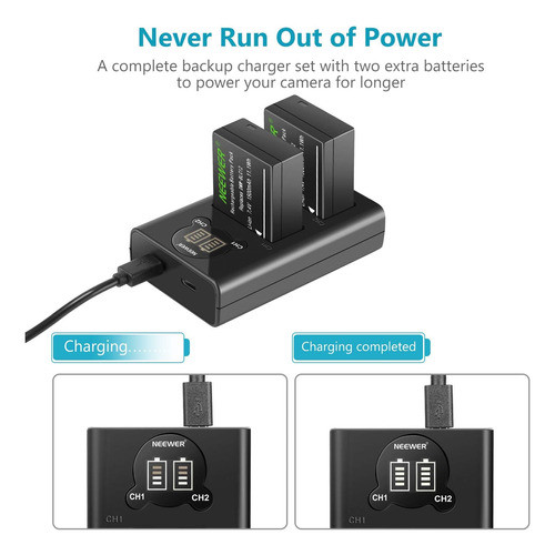 Baterias Y Cargador Doble Dmw-blc12 1500mah Panasonic 1