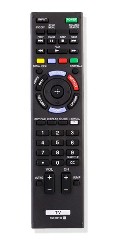 Nuevo Control Remoto Rm-yd103 Para Sony Led Lcd Hdtv Tv Kdl- 0