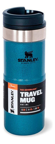Termo Travel Mug Stanley Neverleak Azul 350ml 0