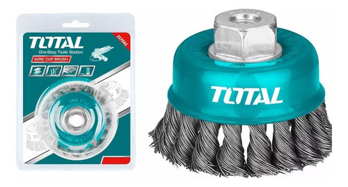 Cepillo De Alambre Trenzado Total - Para Amoladora - 75mm 0