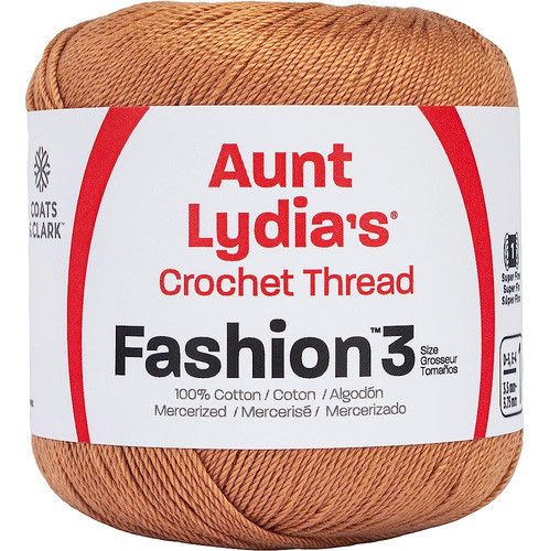 Tía Lydia Moda Hilo De Ganchillo, 3, Niebla De Cobre 0