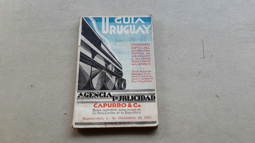 Itinerario De Ferrocarriles Diciembre 1931 0