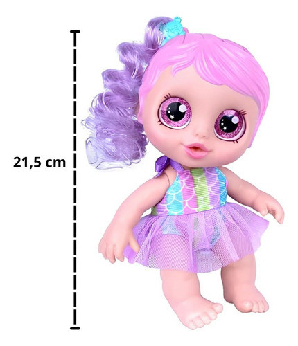 Boneca Mini Baby Rainbow Surprise Faz Xixi 1