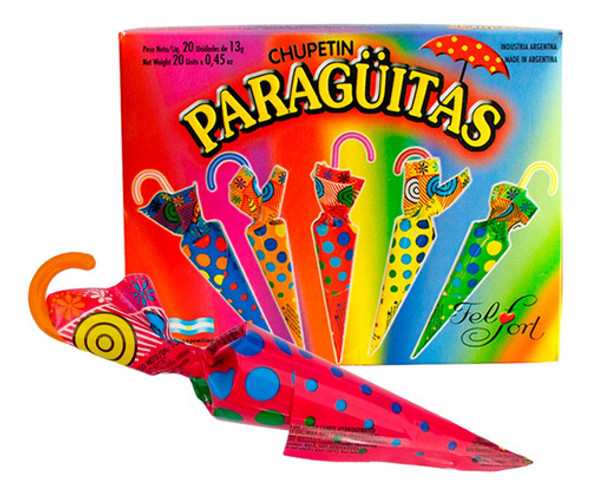Paragüitas Felfort X 10 Unidades - Oferta Delipop Dulceria 0
