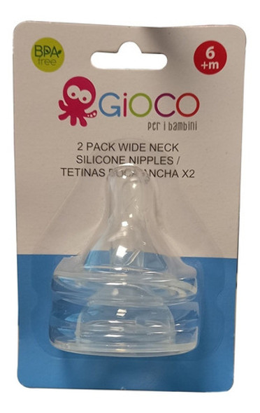 Blister Tetinas X2 Boca Ancha De Silicona Bpa Free Bebe Febo 0