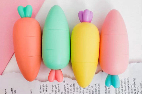 Resaltadores Marcadores Zanahoria Fluor Set X4 Ltf Shop 1