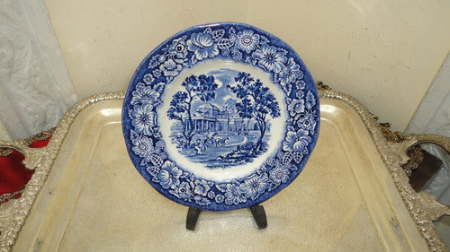 Divino Plato Ingles Escena Colonial Para Decorar Vealo 0