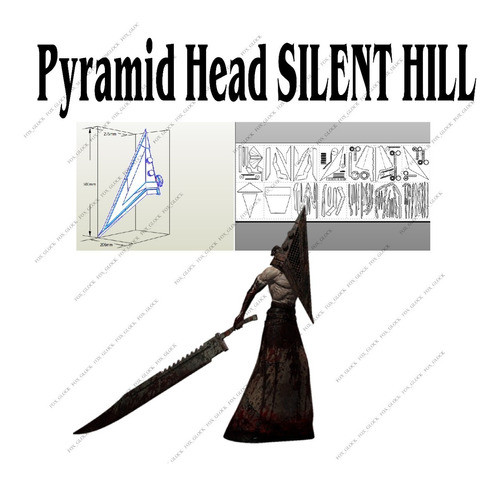Pyramid Head Silent Hill Papercraft (helmet) 0