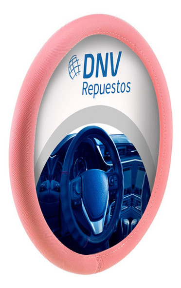 Cubre Volante Femenino Rosa Cuerina Deportivo Diametro 38cm 0