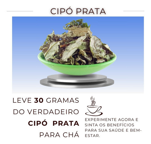 Chá De Cipo Prata-legítimo Amorimia Pubiflora 30g 1