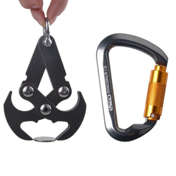 Grappling Gravity Hook Survival Climbing Claw Twist Lock Mos 0
