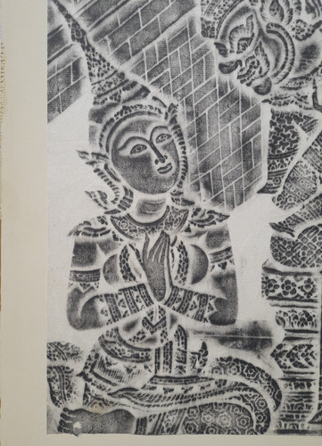 Grabado Tailandes Sobre Papel De Arroz. Buda 0