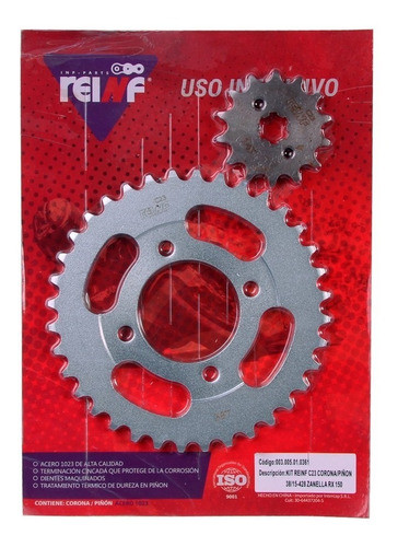 Kit Corona Y Piñon Rx 150 Hunter Citta Reinf (38/15-428) C 0