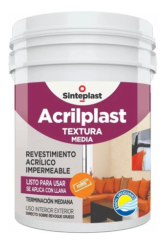 Acrilplast Textura Media 25 Kg Interior - Exterior Colores 0