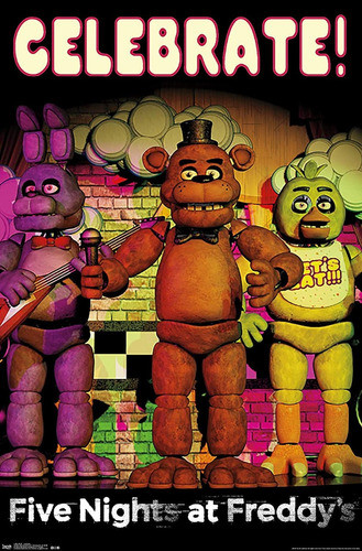 Poster Five Nights At Freddys Fnaf Medida 30x40 1