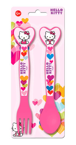 Cubiertos Pp Pack X2 Hello Kitty 0