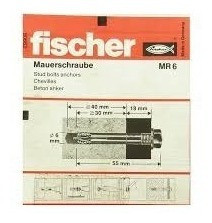 Broca Fijación De Acero Para Hormigon Fischer Mr6 X 100 Un 1