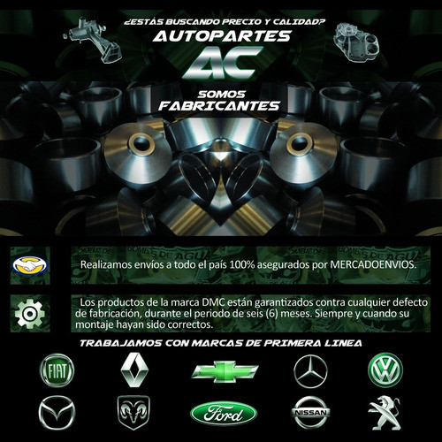 Bomba De Agua Dmc Perkins 4-203 Potenciado (4 Cil.) C/polea 1