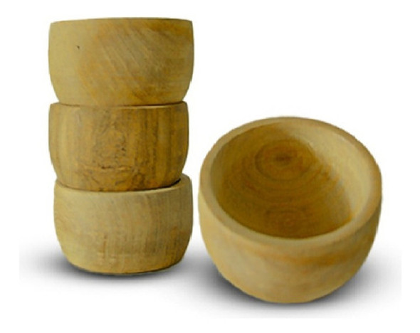 Cuenco Platito Madera Algarrobo 8cm Aprox Monte Kurama 0