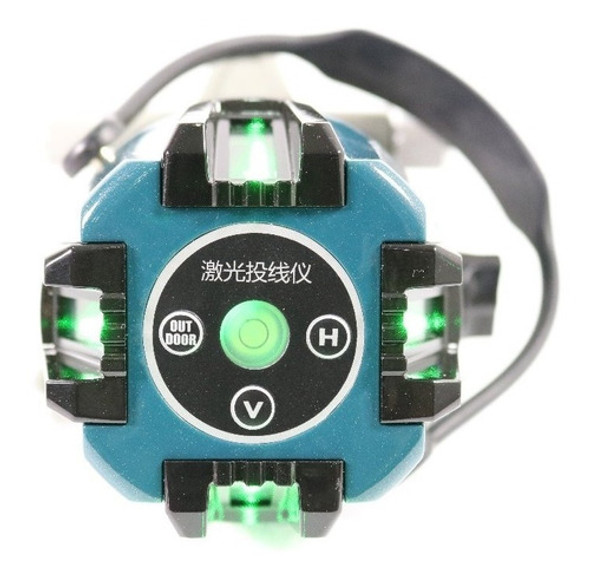 Maquina Nível A Laser Verde Visibilidade 5 Linhas 2 Baterias 1