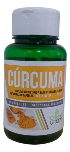 Original Green-cúrcuma + Jengibre + Vitamina E-x30 Capsulas 0