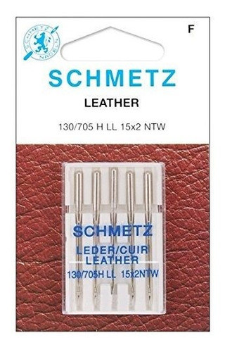 2 X 5 Agujas Schmetz Cuero Size 16/100 0