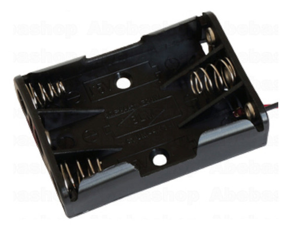 Portapilas 3x Aaa Apilamiento De Pilas 1 X 3 0