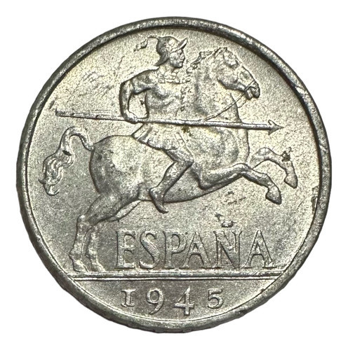 España - 10 Centimos - Año 1945 - Km #766 - Jinete Iberico 0