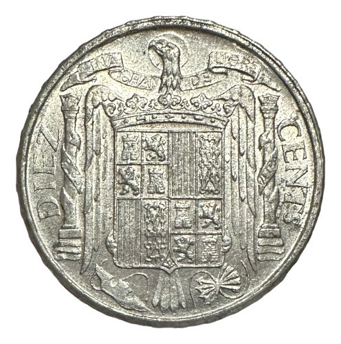 España - 10 Centimos - Año 1945 - Km #766 - Jinete Iberico 1