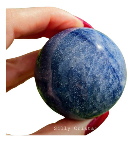 Esfera De Quartzo Azul Cristal G - 5cm 0
