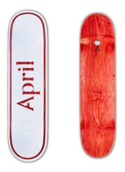Shape April Maple 8.5 Og Logo Red - Skateboard Deck Skate 0