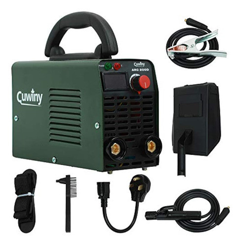 Soldador Arc Mini, Cuwiny Arc200d 110v/220v Igbt 0