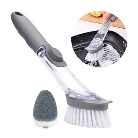 Cepillo Para Fregar Cocina Con Dsipensador De Jabón 0