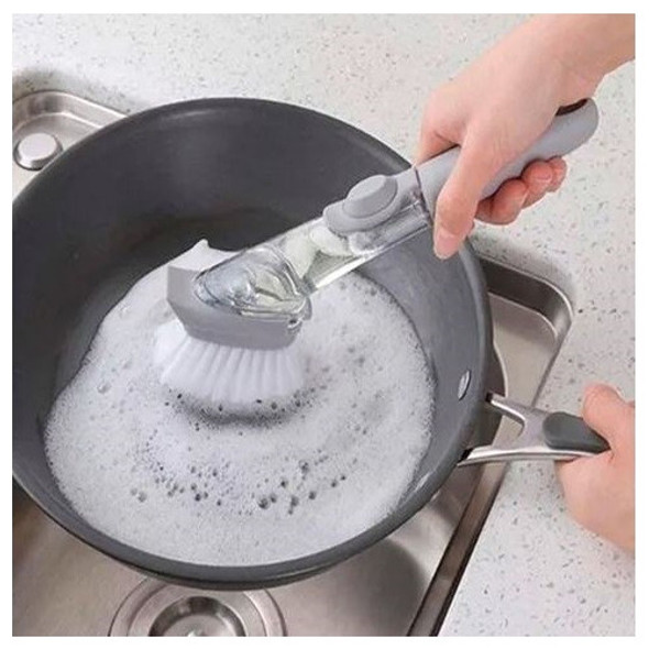 Cepillo Para Fregar Cocina Con Dsipensador De Jabón 1