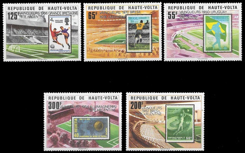 Mundial Fútbol - Vencedores - Alto Volta - Serie Mint Sobrec 0